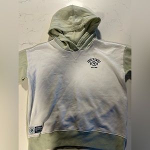 Abercrombie sweatshirt green and white